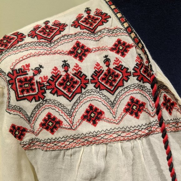 Embroidered Tunic with Tassels - Picture 2 of 5
